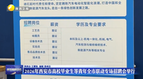 2026年西安市高校毕业生等青年全市联动专场招聘会举行