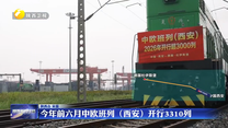 今年前六月中欧班列（西安）开行3310列