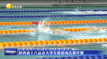 陕西省十八运会大学生组游泳比赛开赛