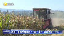 渭南：抢抓农时推进“三秋”生产  秋收进度已过半