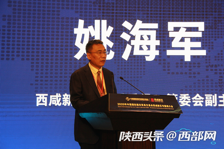 西咸新区管委会副主任姚海军对西咸新区投资环境和服贸创新发展成果