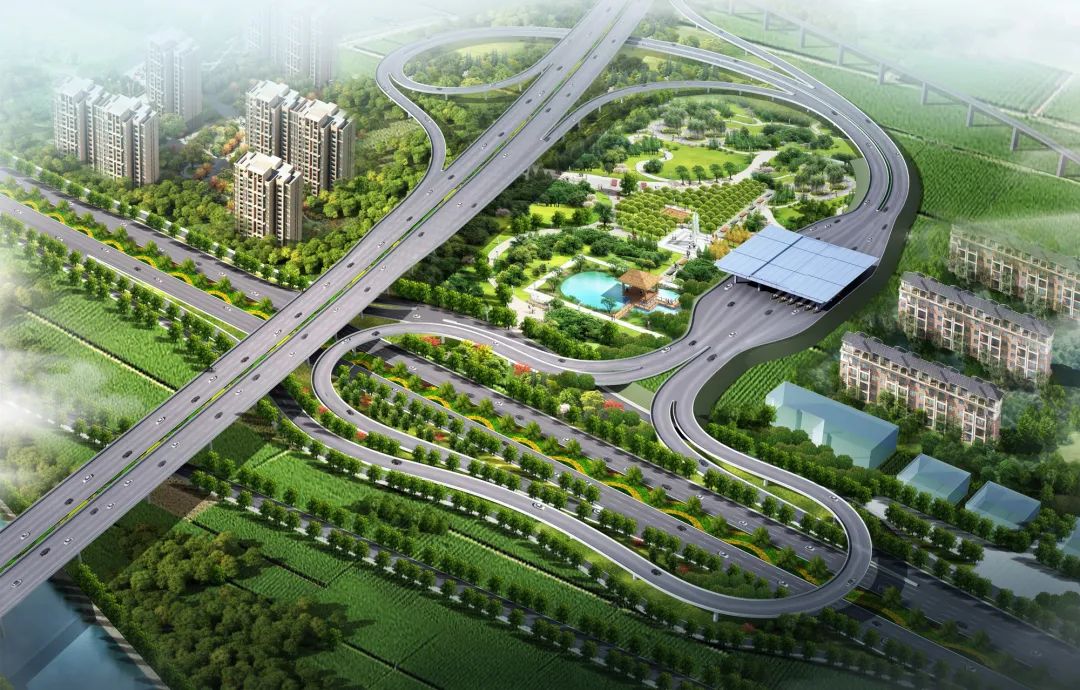 西咸新区兰池大道立交项目顺利通车!