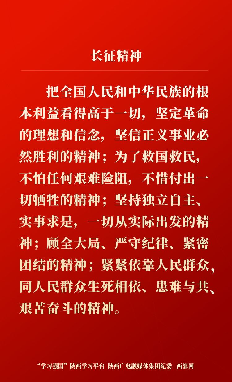 【学习卡片】长征精神