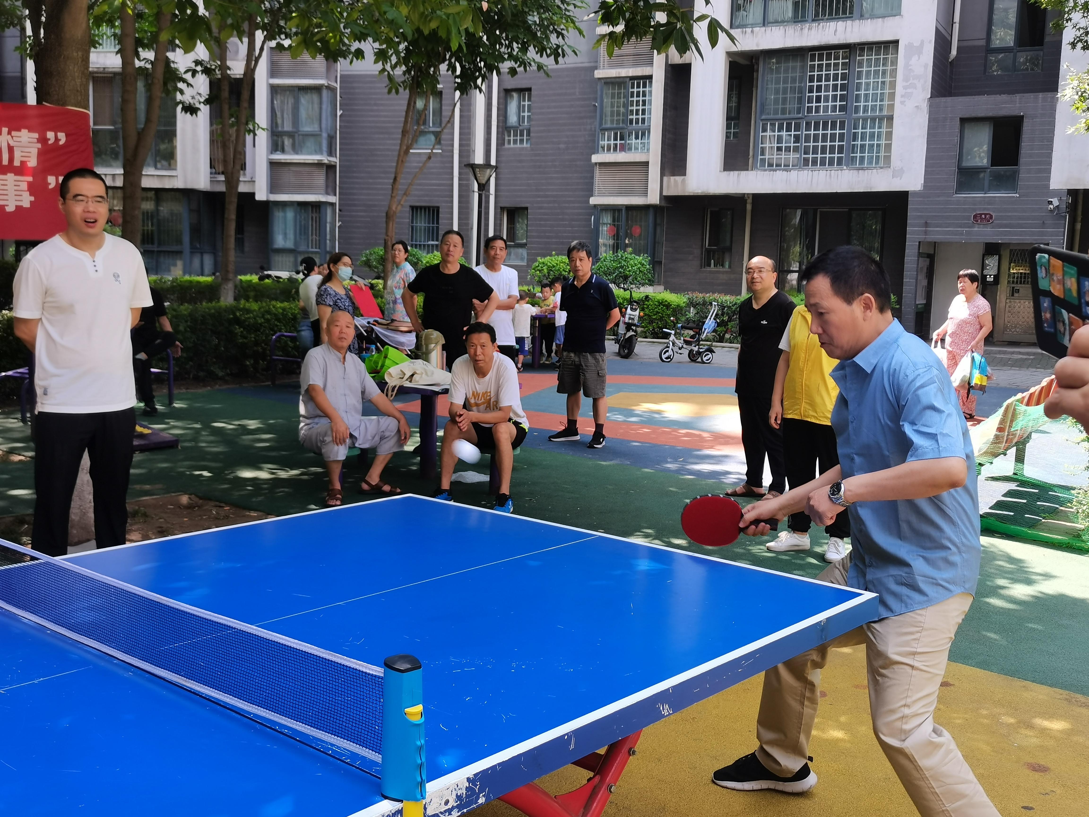 自强社区运动会乒乓球选拔赛举行社区微赛事增进邻里情